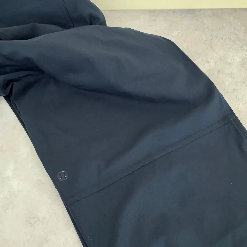 Lululemon Pants Men's 40 x 27 Measured Hemmed Active Travel Trousers Navy Blue